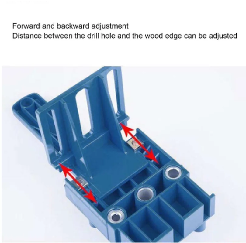

Woodworking Straight Hole Punching Locator ABS Plastic Handheld DIY Woodworking Drill Dowel Guide Manual Tool Hand Tools