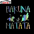 Автомобильная Наклейка 3D HAKUNA MATATA, Король Лев, Симба на смешных s и виниловых наклейках для стайлинга.