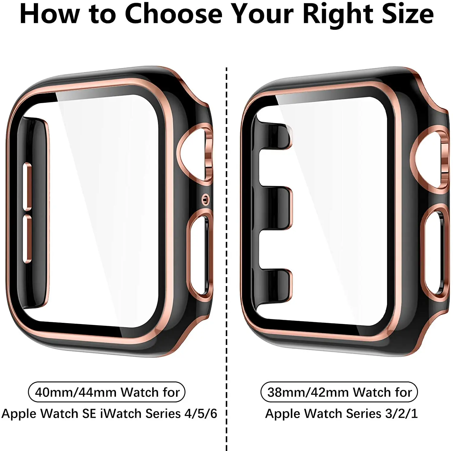 Glass+Cover for Apple Watch Case 45mm 41mm 44mm 40mm 42mm 38mm Bumper Protective Screen Protector for iwatch 7 SE 6 5 4 3 2 1