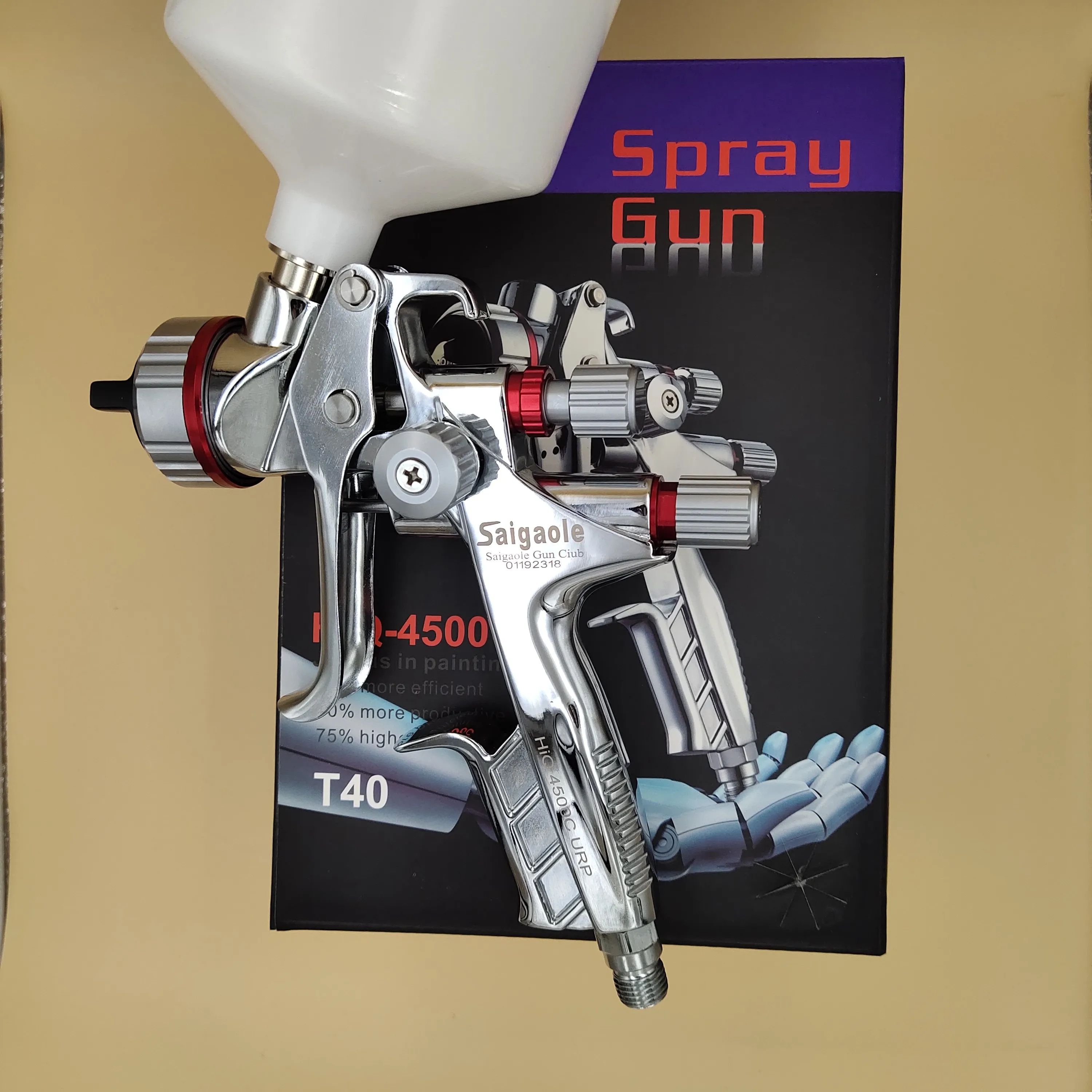 

spray gun 1.3mm HVLP car sprayer painting tool high Atomization air paint sprayer 4500C