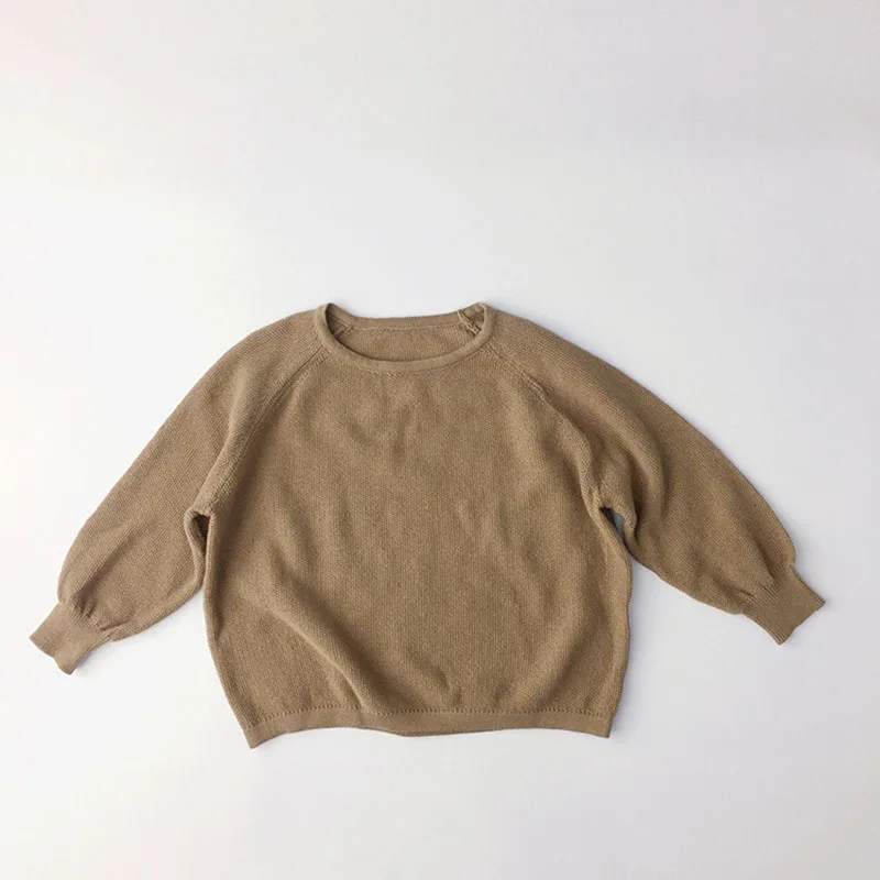 

Детские весенние свитера для девочек, детский однотонный Вязаный милый свитер, верхняя одежда, детская повседневная мягкая одежда, детские ...