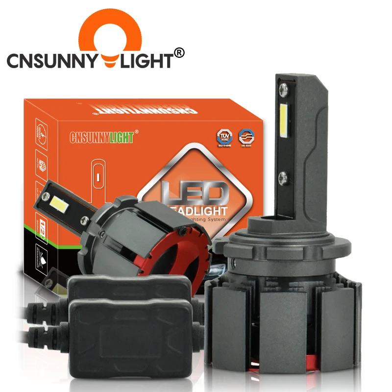 CNSUNNYLIGHT D1S D3S D2H D2S D4S светодиодный фонарь для автомобильных фар 10000Lm 70 Вт/пара два