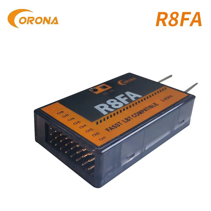 Приемник Corona R8FA 2 4 ГГц 8 каналов совместим с FUTABA Fasst пульт ДУ T6EX T8FG 10CG 14SG 3PM шт. |