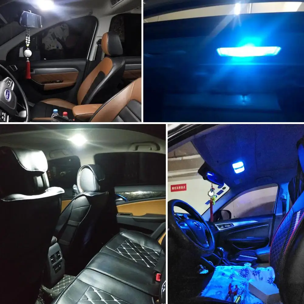 

10pcs Canbus Error Free T10 Leb Bulb W5W 164 198 Light Car Interior Dome Light FLS35 Chips 6000K Trunk Lamp Parking Lights12V