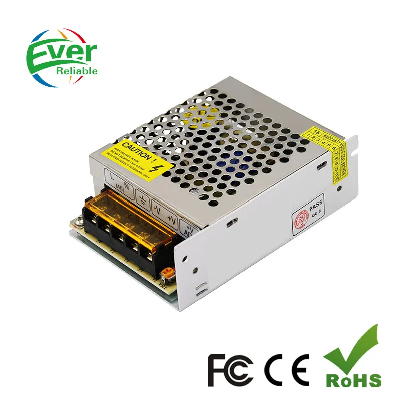 24В 2А источник Питания SMPS импульсный питания для CCTV светодиодный S 50 24|Импульсный
