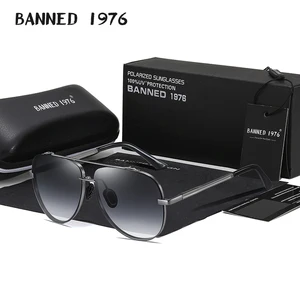 2021 Latest New Men Quality Sunglasses Male Driving Cool Aviation TAC Metal Sun glasses Man Eyewear  in USA (United States)