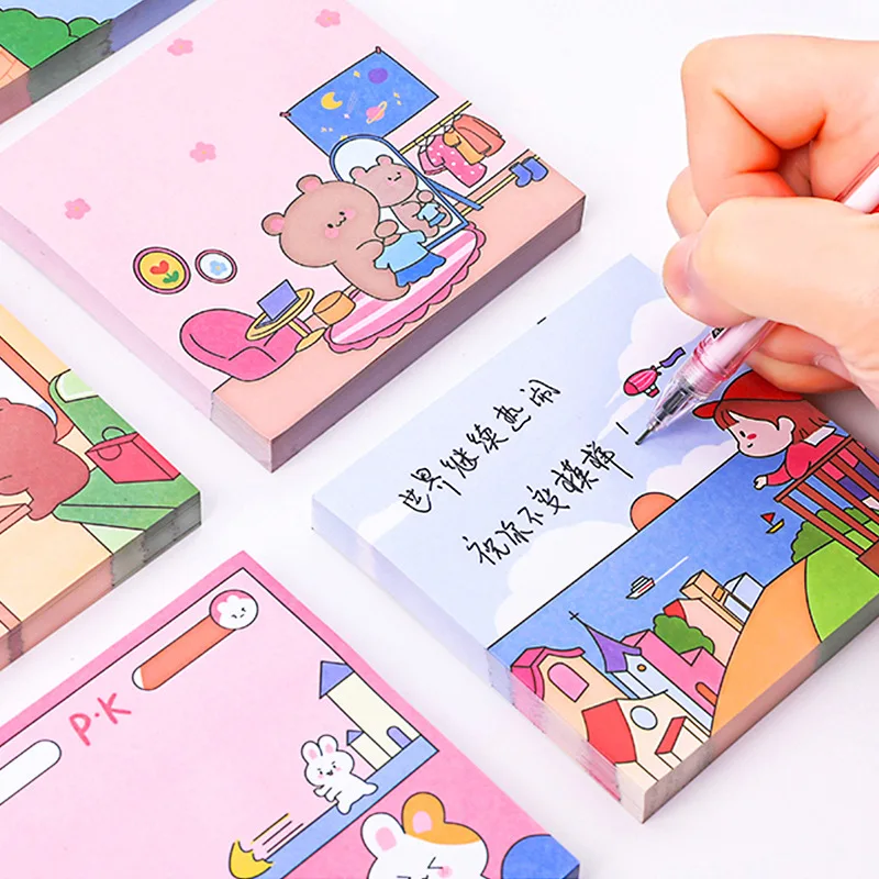 100 шт. Стикеры для записей в Корейском стиле | Канцтовары офиса и дома