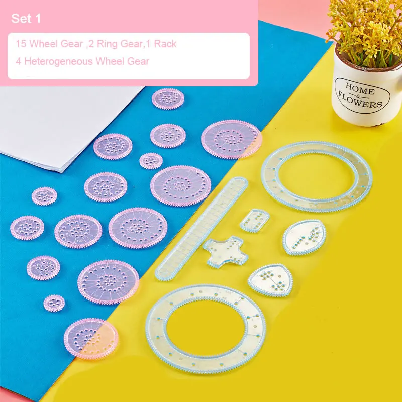 3D Спирограф для рисования набор игрушек детей творчества переплетение зубчатые