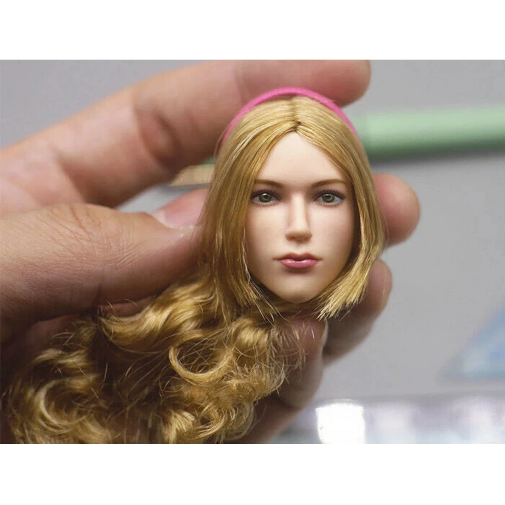 

VERYCOOL VC-TJ-03 1/6 весы красивая девушка женский манекен головы Скульптура длинные светлые волосы бледной кожей подходит 12 ''фигурку тела