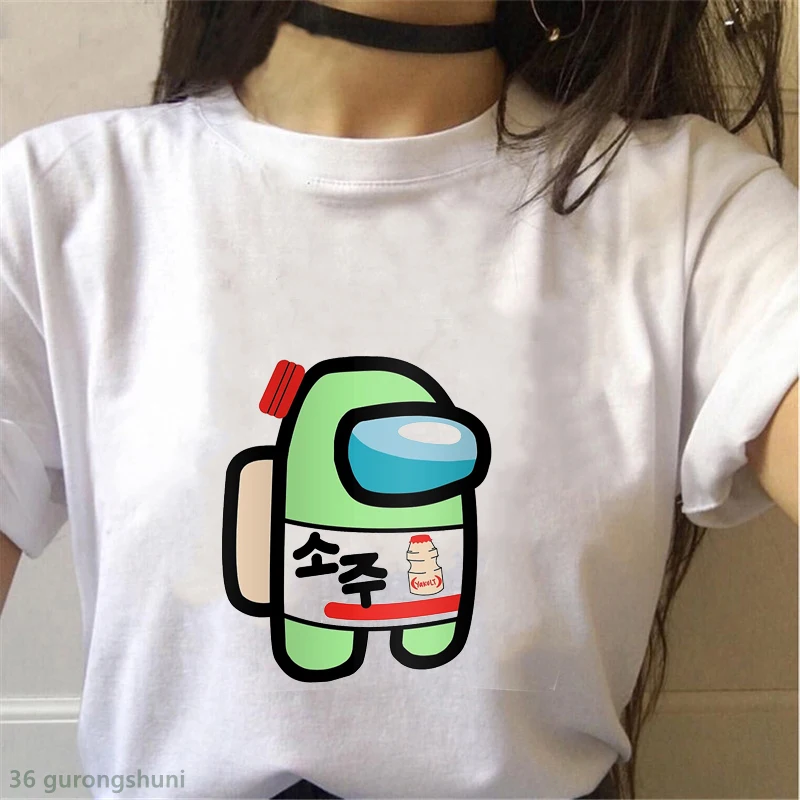 

2020 hot sale women t-shirt cartoon New game print femme t shirt summer Harajuku 90s camiseta mujer tshirt tumblr tops
