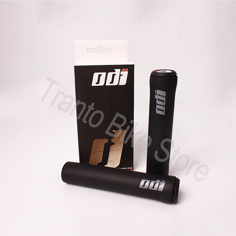 black 1 Pair 1 пара ODI MTB велосипед Силиконовые ручки на руль для велосипеда Анти-занос, удар-поглощающий мягкий горный велосипед ручка Аксессуары для велосипеда - Цвет: black 1 Pair