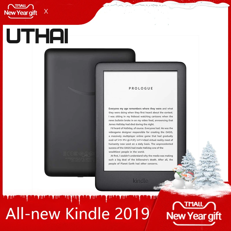Все новые Kindle черный 2019 версия теперь со встроенным спереди светильник Wi Fi 8GB для