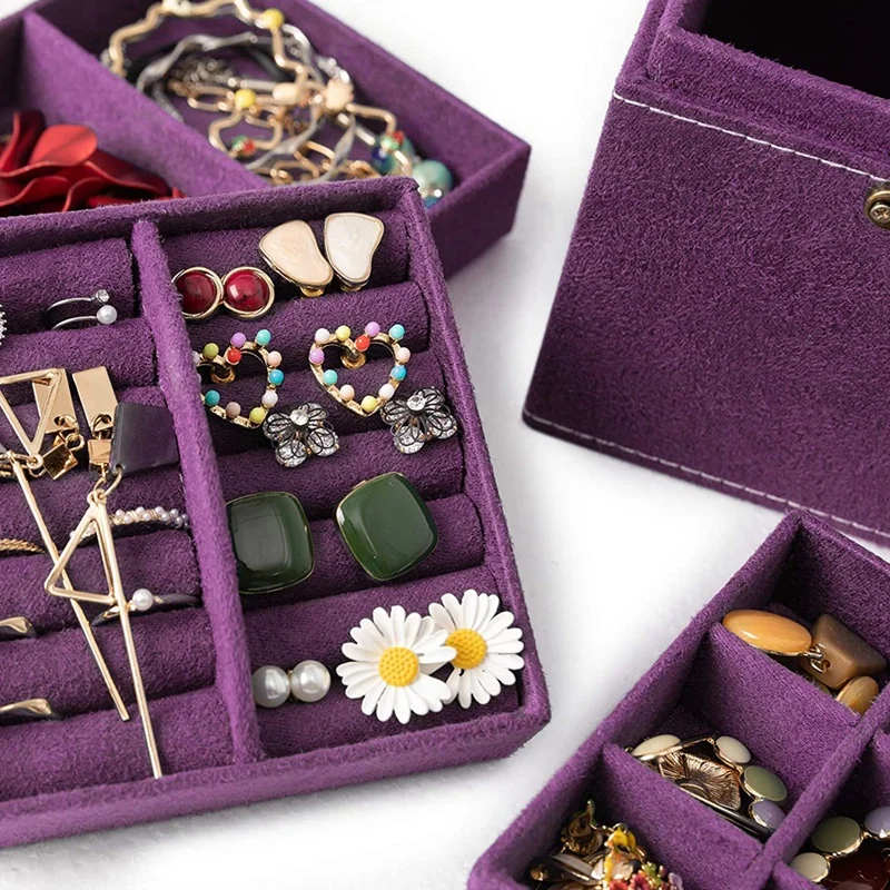 

3 Layer Retro Jewelry Organizer for Women Suitable for Store Earrings Necklaces and Rings