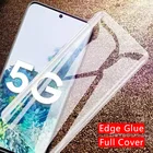 Защитный чехол для samsung galaxy s20 plus, s10, 5g, s10e, note 10 pro, 20, из закаленного стекла