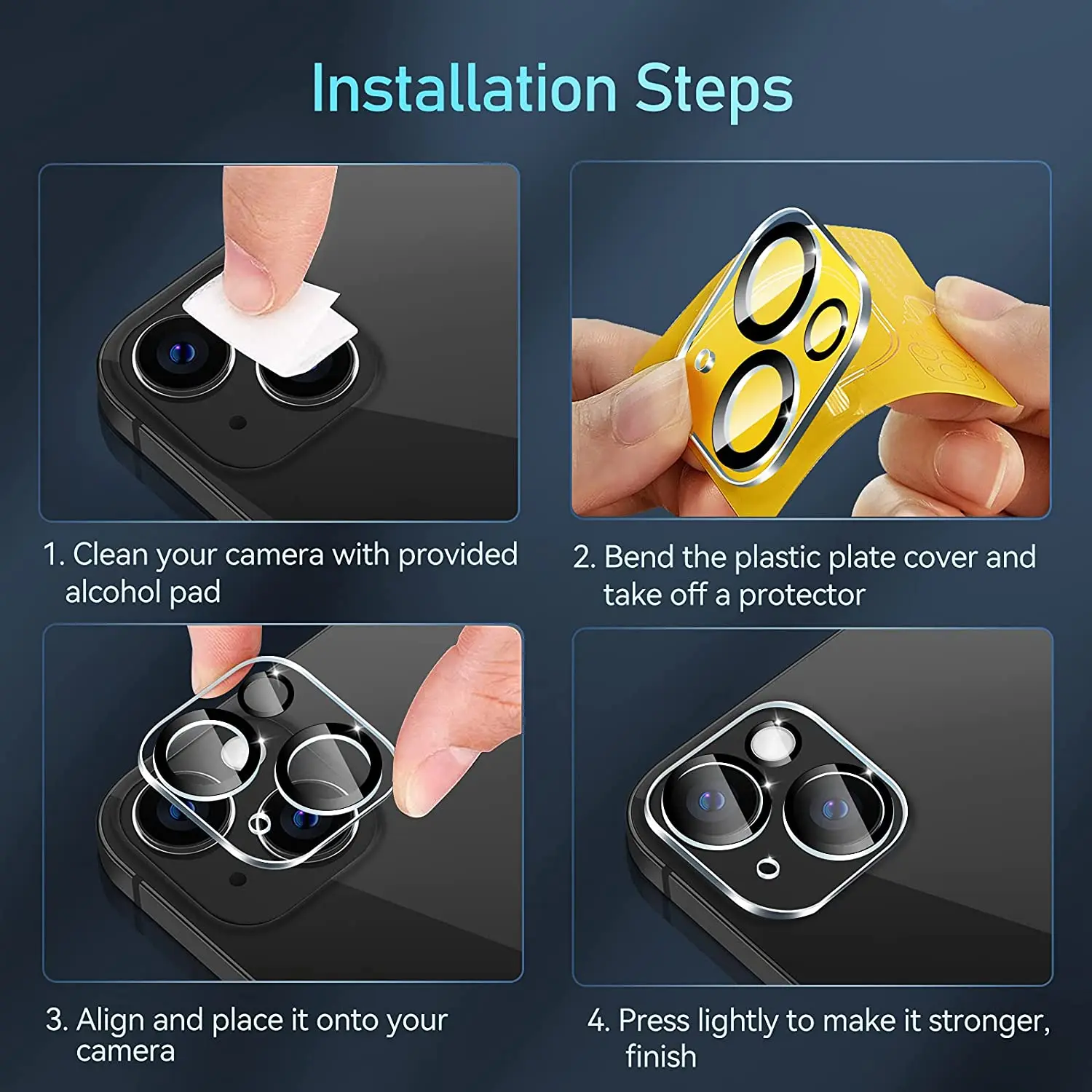 Защитное стекло для iphone 13 Por Max полное покрытие объектива камеры | Мобильные