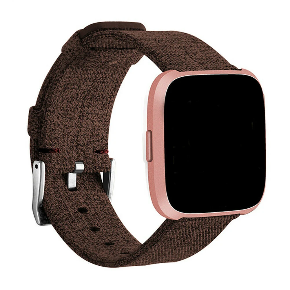 Сменные часы спортивный ремешок Холщовый браслет совместимый с Fitbit Versa/Versa 2 для