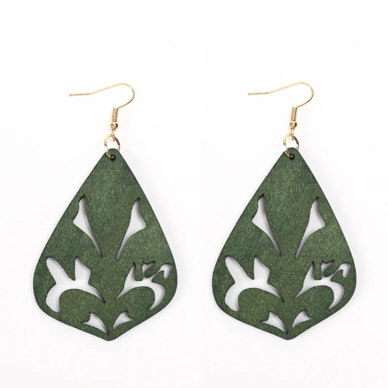 Женские этнические серьги YULUCH красные черные длинные серьги-подвески из