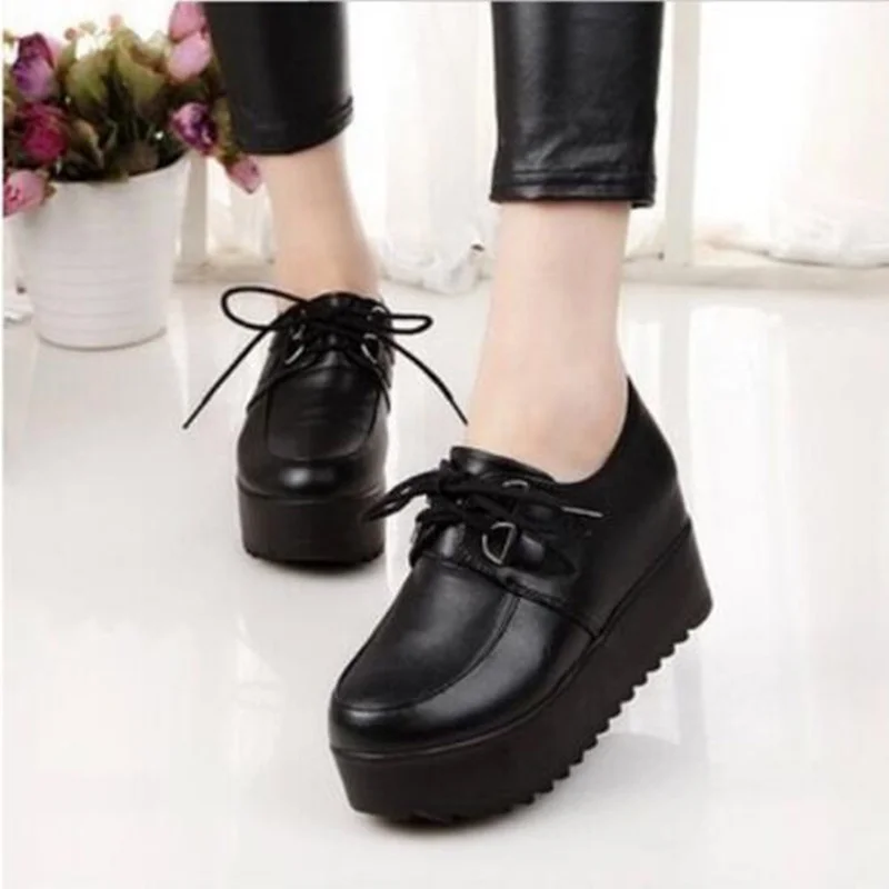

New Fashion British Goth Punk Creepers Flats Hot Sale Lace up Skull American Fashion Boat Shoes
