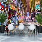 Крутая уличная граффити настенная живопись 3D фото обои индивидуальный промышленный Декор расширение пространства настенная Papel де Parede