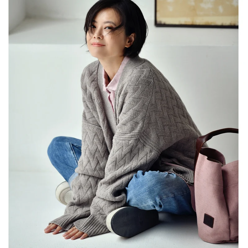 Трикотажный Свитер MICOCO M1510 плотный шерстяной свитер |