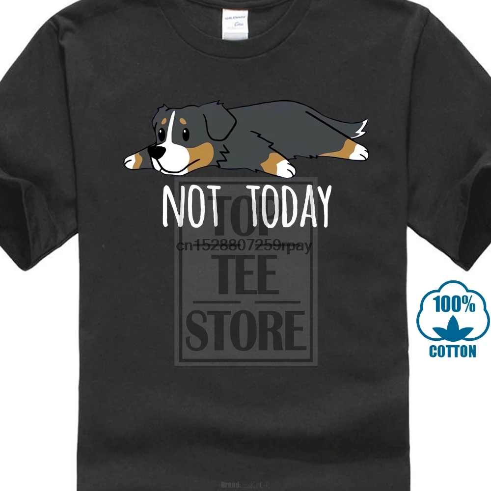 Летние футболки Love с милой собачкой Бернская горная собака мужские коротким