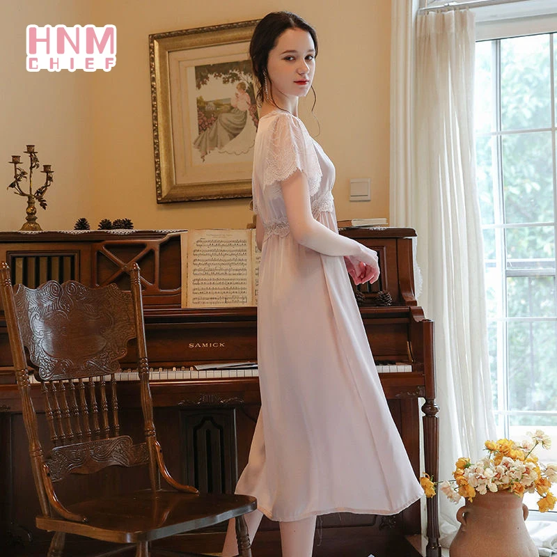 пижама женская HNMCHIEF розовое шелковое кружевное сексуальное нижнее белье Женская