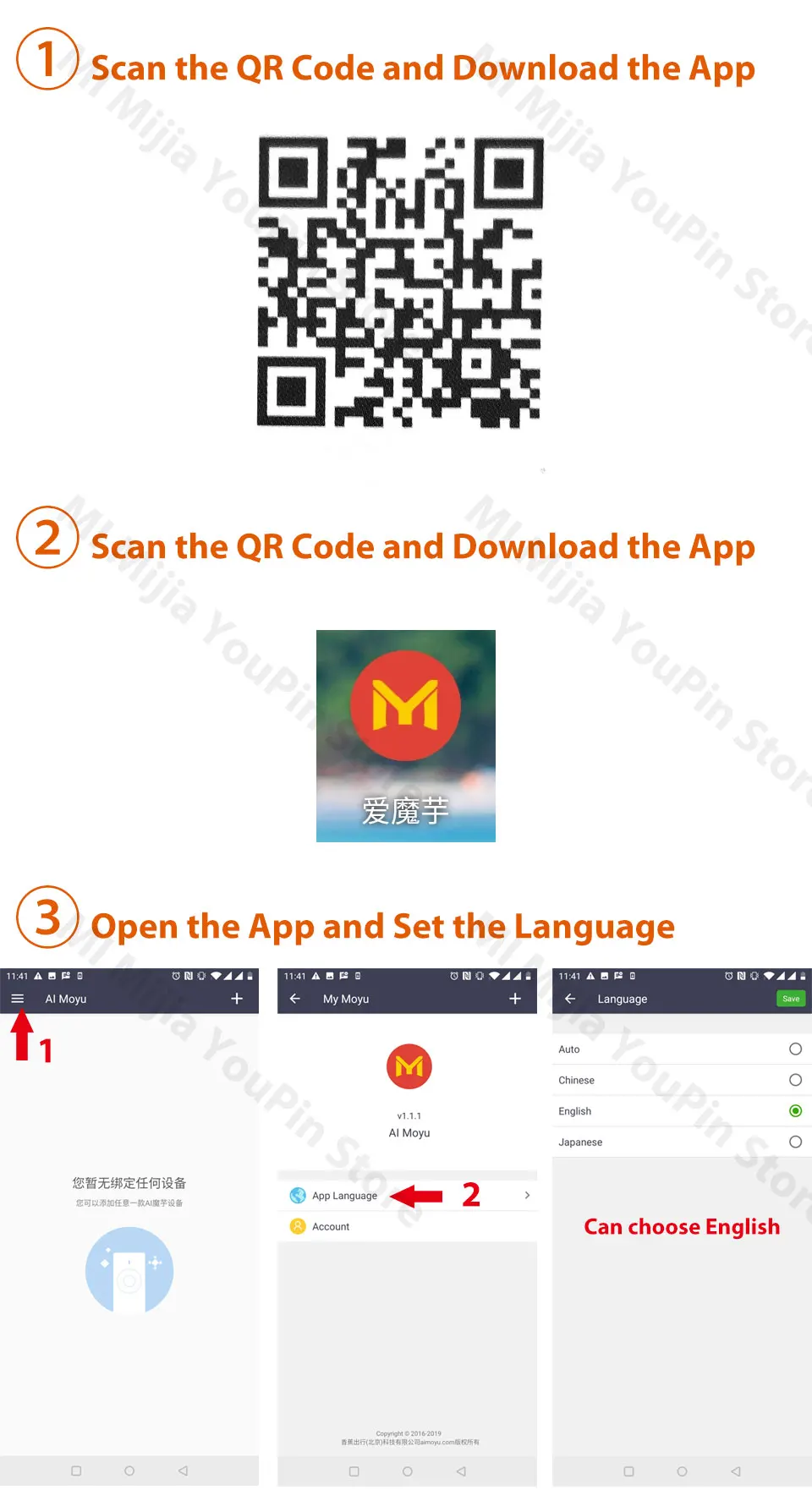 Xiaomi Moyu AI переводчик для учебы в путешествиях 14 языков microsoft Translation Engine 7 дней в режиме ожидания 8H переводная машина