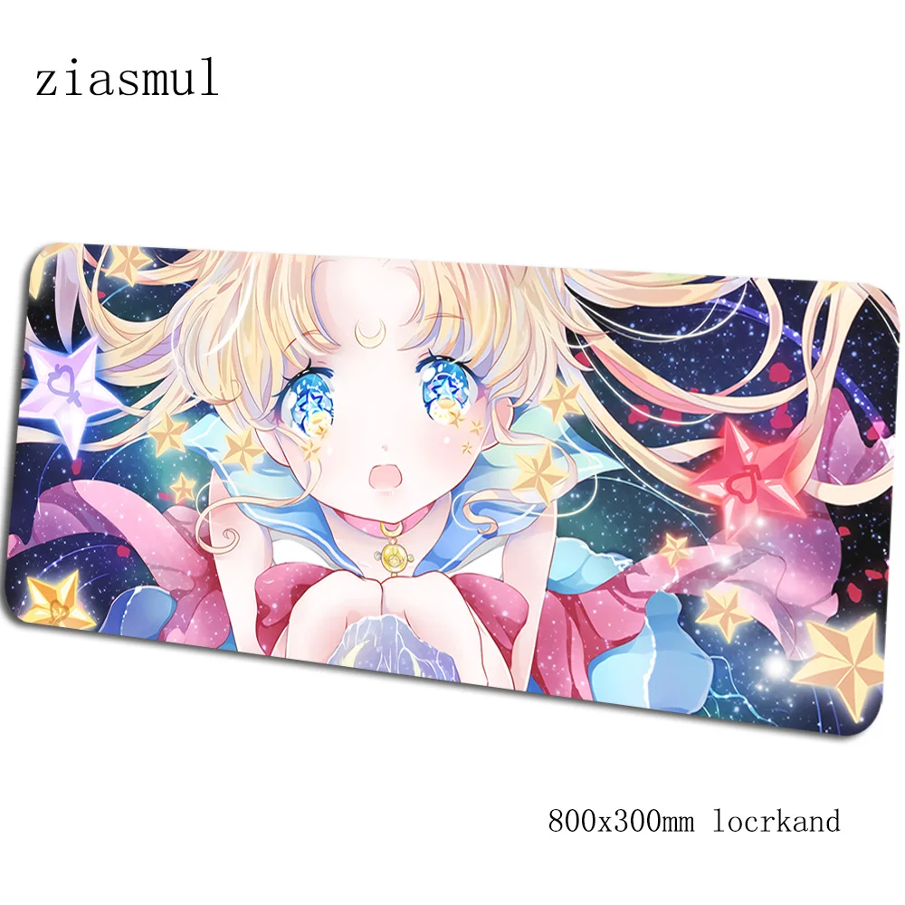 Sailor moon padmouse 80x30 см игровой коврик для мыши милый большой коврик для мыши геймер компьютерный Настольный коврик для ПК notbook mousemate - Цвет: pattern 8