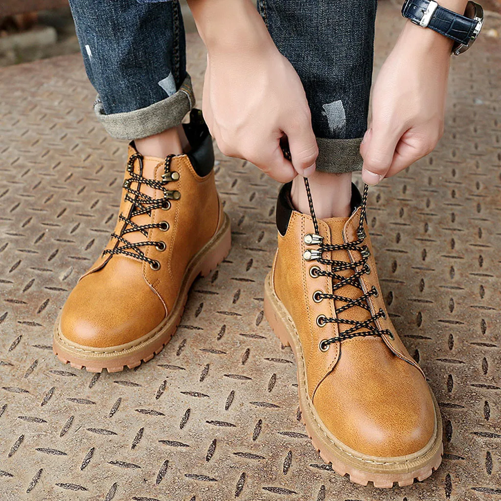 Британский стиль ботинки Челси с перфорацией типа броги Мужская обувь ботильоны