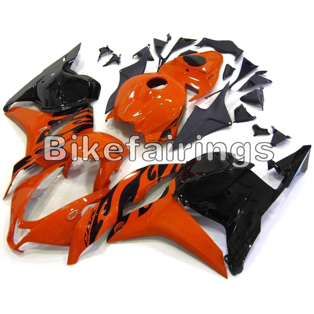 Обтекатели для спортивного велосипеда Honda CBR600RR F5 2009 2010 2011 оранжевые и черные