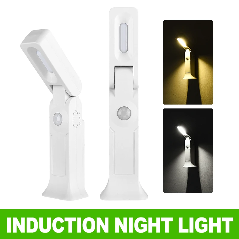

Motion Sensor Night Light LED USB Rechargeable Energy-saving Bedroom Washroom Stairs Intelligent Body Induction Lamp