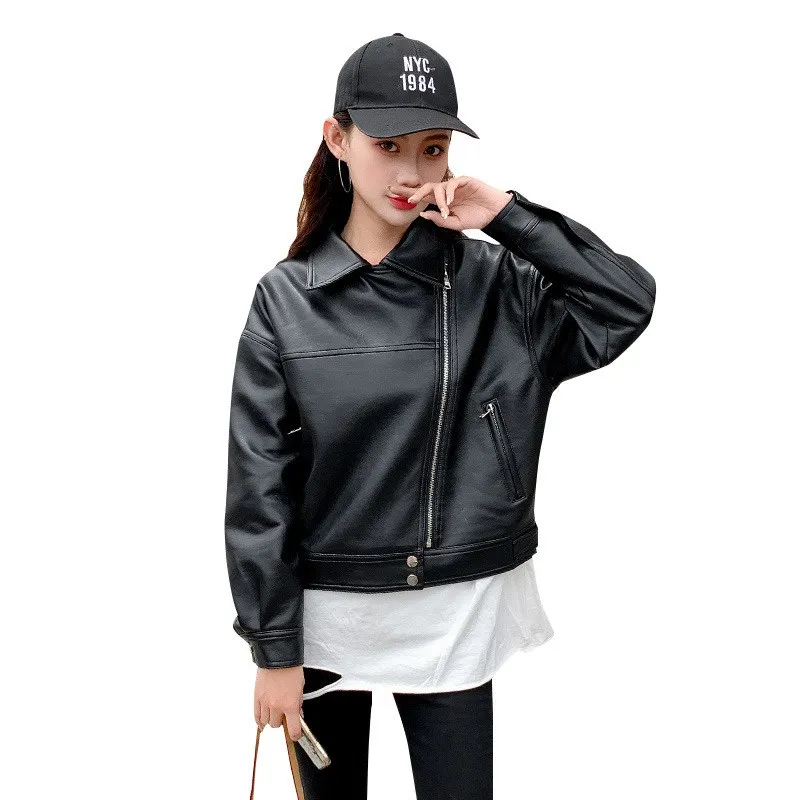 Замшевое кожаное пальто куртка для весны и осени стройная верхняя одежда