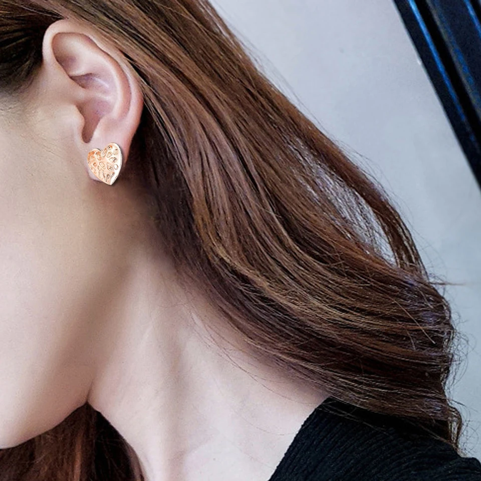 Серьги Слоник из розового золота с фианитами | Украшения и аксессуары