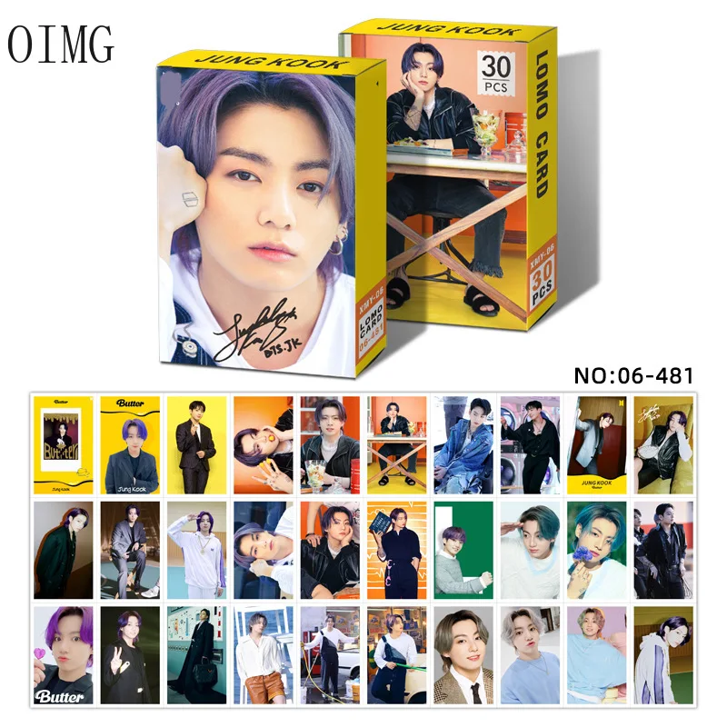 30 шт./коркор. Kpop Набор открыток новый альбом Bangtan Boys Lomo Cards V JK RM фотографические