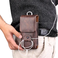 universal leather holster belt clip pouch mobile phone bag for iphone 12 11 pro max case men waist bag purse smart phone models