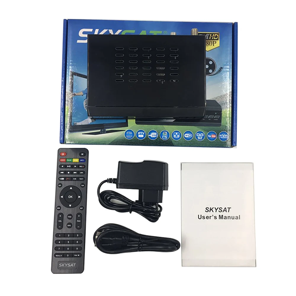 [3 шт.] спутниковый ресивер SKYSAT V10 Plus поддержка m3u CCCamd Newcamd Clin Powervu Biss WiFi