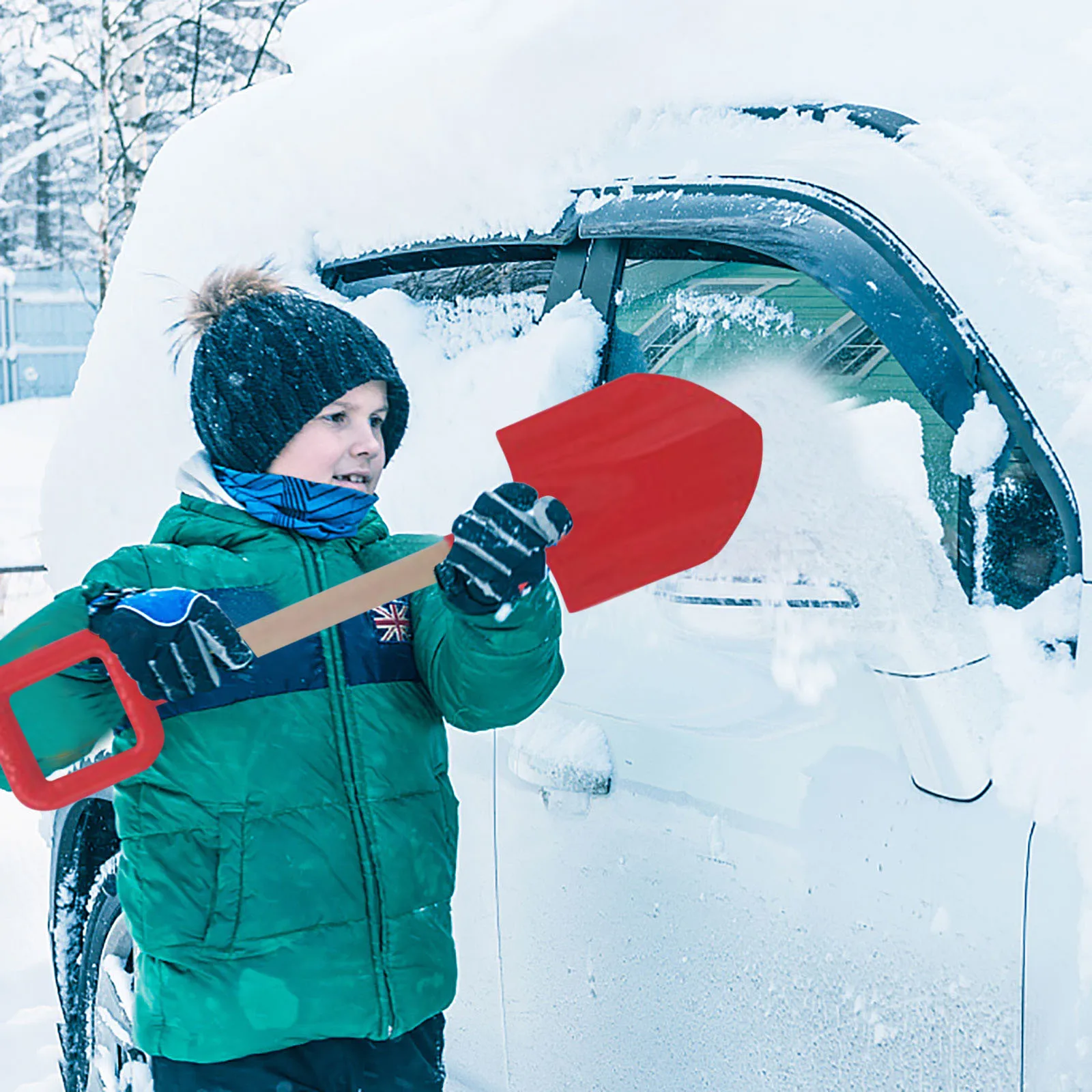 

1pcs Children's Snow Shovel Toys Outdoor Beach Toy Children's Beach Shovel Splittable Wooden Handle Toys Bolsa Juguetes Playa