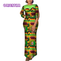 robe africaine femme ankara floral printed women dresses large size african clothes for women patchwork dashiki dress wy9285