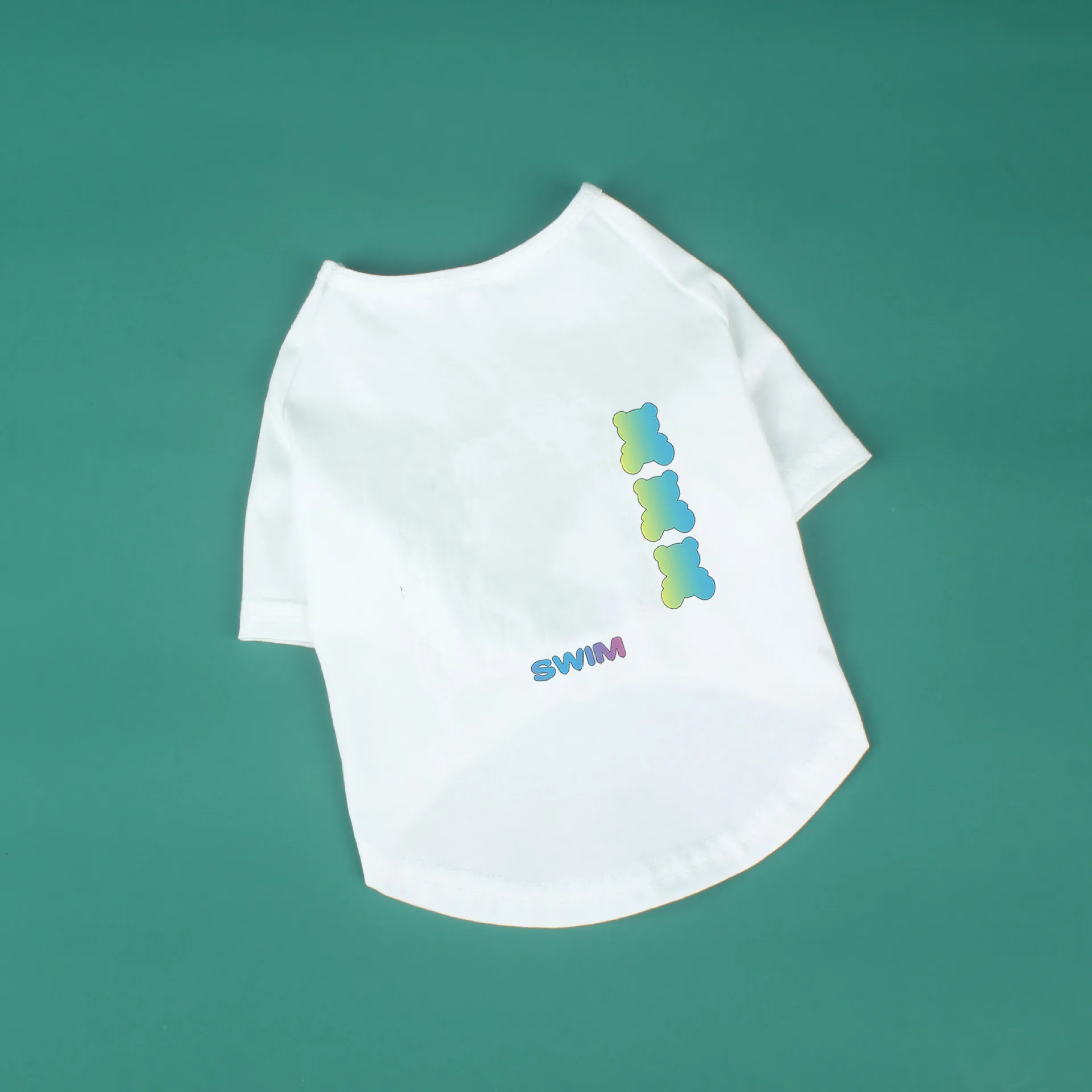 Красочным принтом панель в форме французского бульдога футболка модные летние