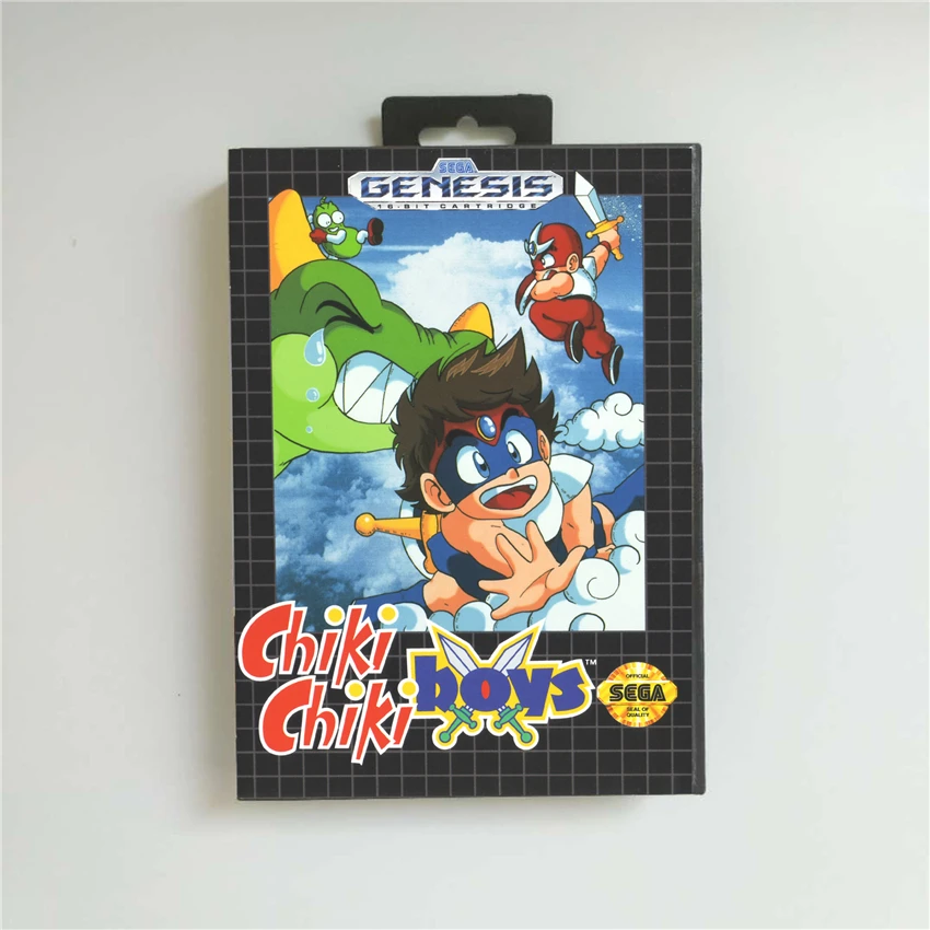 Chiki Boys Крышка США с розничной коробкой 16 бит MD игровая карта для Sega Megadrive Genesis