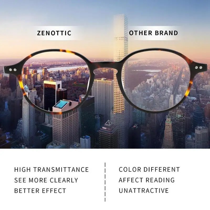 zenottic acetate anti blue light blocking glasses small round computer eyeglasses frame for men women optical myopia eyewear free global shipping