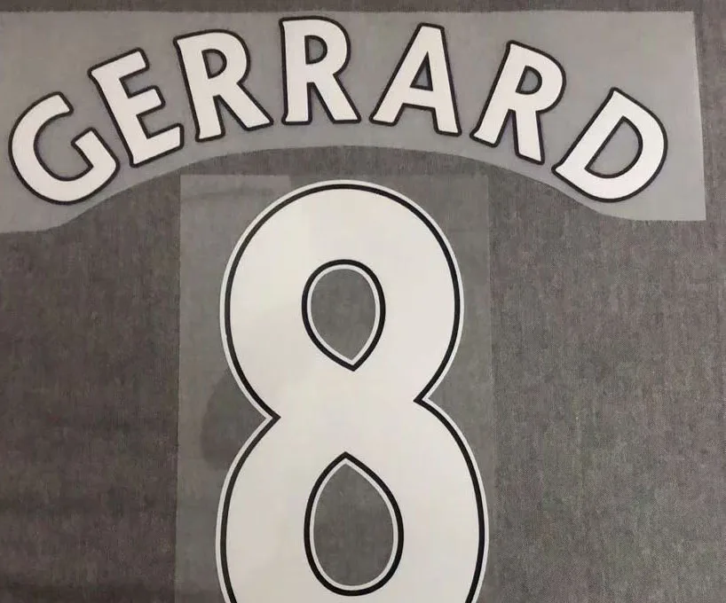 #8 GERRARD Nameset Lampard #9 Торрес #20 v.persie наименование по индивидуальному заказу с любым