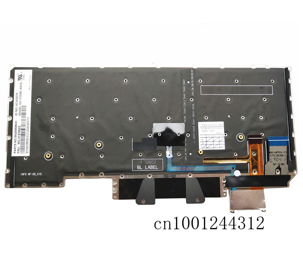 new for lenovo thinkpad x1 carbon 5th gen us backlit keyboard 01er623 free global shipping