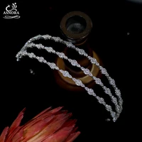 new cubic zirconia weddingtiara crystal headband 3 layer headband bridal tiara crown ladies and girls prom hair accessories