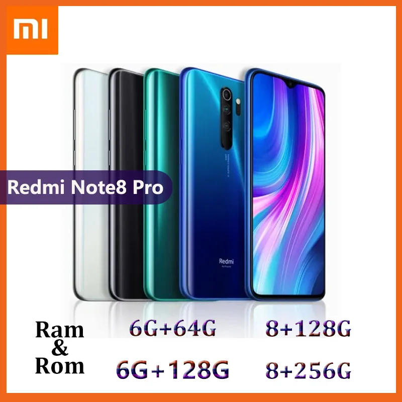

Xiaomi Redmi Note8 Pro smartphone 6GB RAM 128GB ROM Android Mobil phone Global Note 8Pro