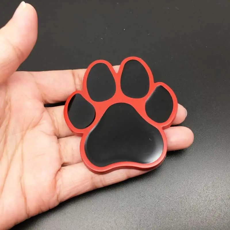 3D автомобиль металлический медведь собака животные лапа ноги принты значок