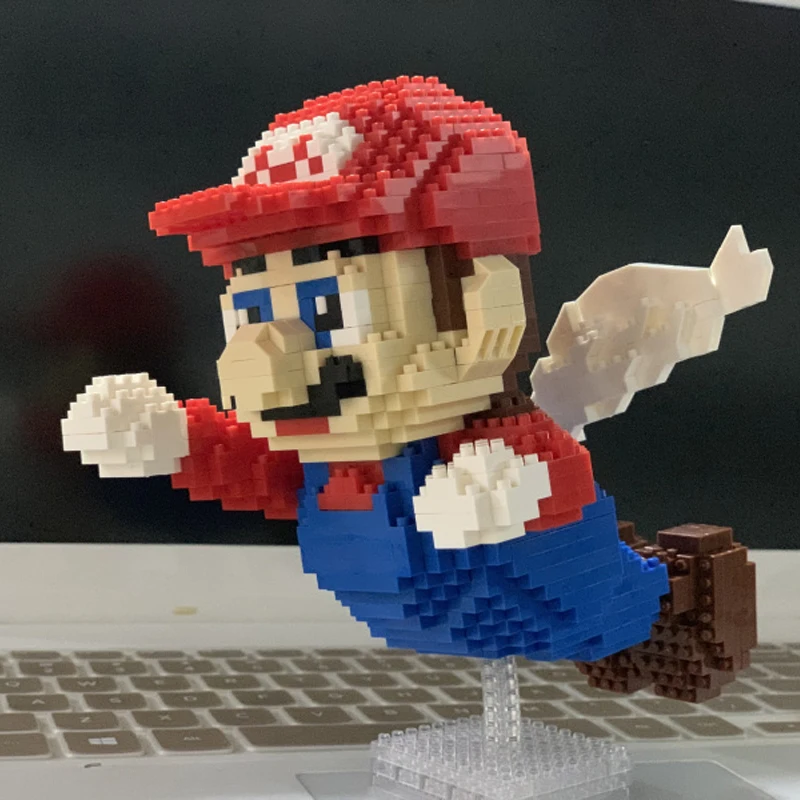 YZ 66529 Game Super Mario Flying Angel Red 3D Model DIY 1012pcs Diamond Mini Building Small Blocks Toy for Children no Box | Игрушки и