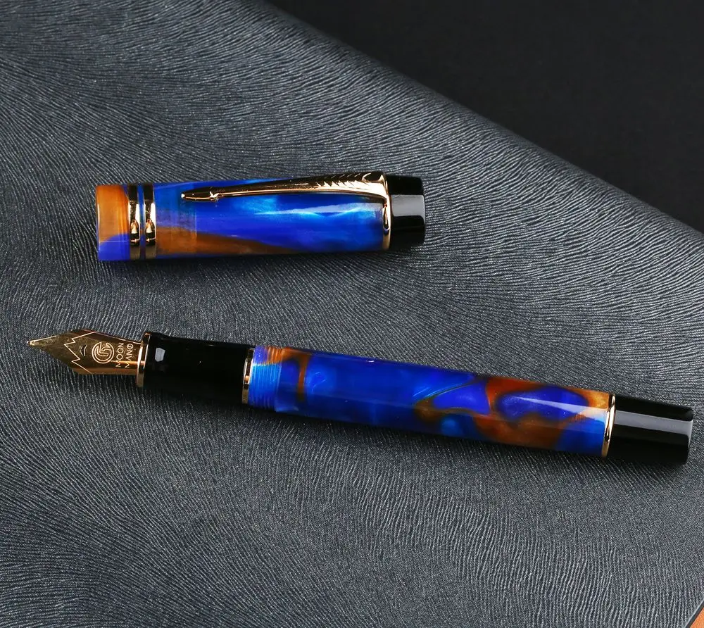 Moonman M600S акриловая смола перьевая ручка иридий F чернильная ручка NIB Оригинальная коробка