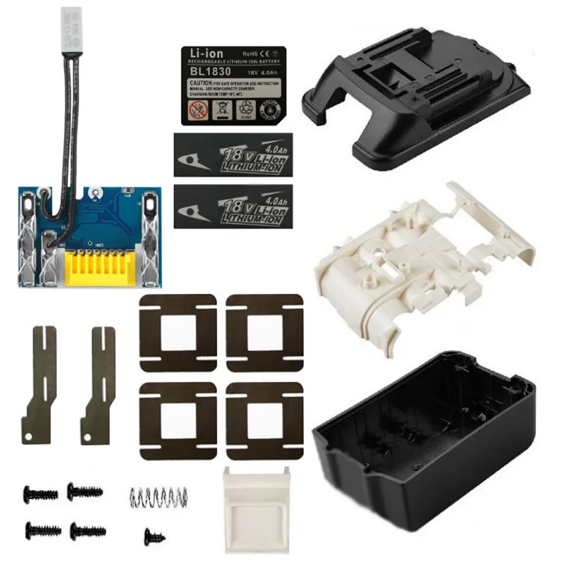 BOX PCB-4Ah-Sticker BL1830 Литий-ионный аккумулятор пластиковый чехол Защита от зарядки монтажная плата Корпус Корпуса для MAKITA 18 в 3.0Ah 6.0Ah электрическая дрель - Цвет: BOX PCB-4Ah-Sticker