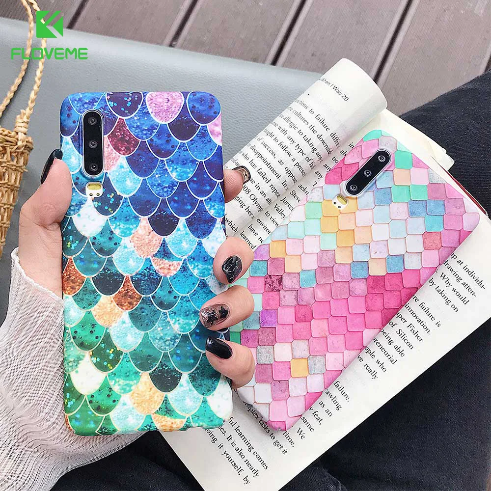 Светящийся чехол FLOVEME для Huawei P Smart 2019 P30 P20 P10 Lite Mate 20 Pro Honor 8X 9 10 Y7 Y9 чехлы с рыбьими